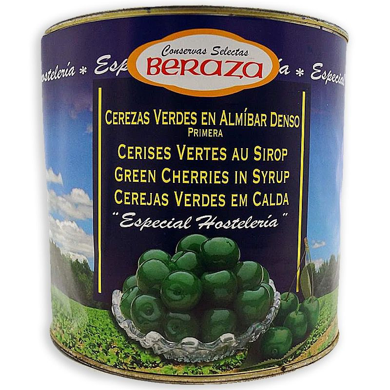 CEREZAS VERDES EN ALMÍBAR 6/3 Kg.